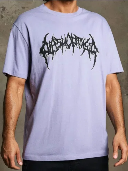 Sinsay oversize tričko s potiskem levandulová