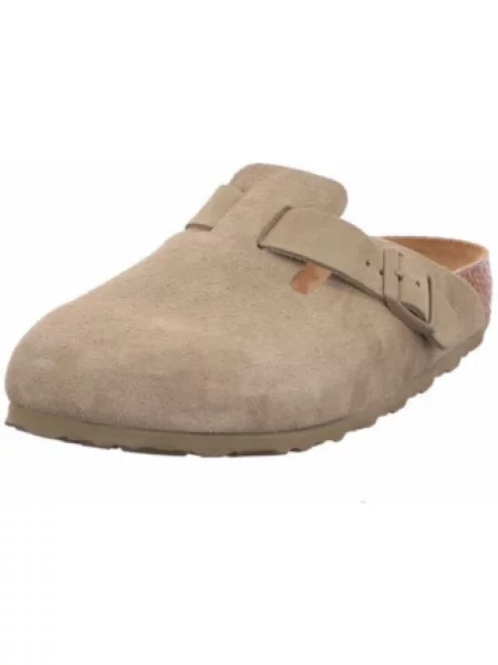 Birkenstock Klapki Boston Leve Zielony beżowe