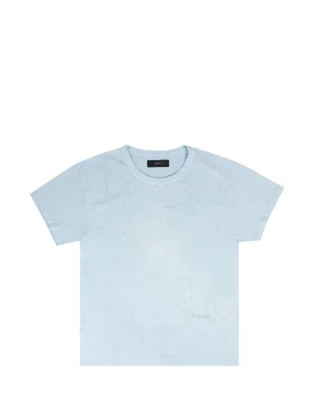 Tricou Amiri cu decolteu rotund albastru