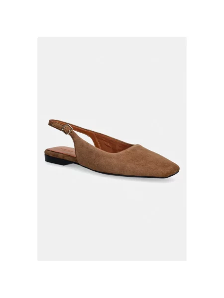 Balerinki Vagabond Shoemakers skórzane brązowe