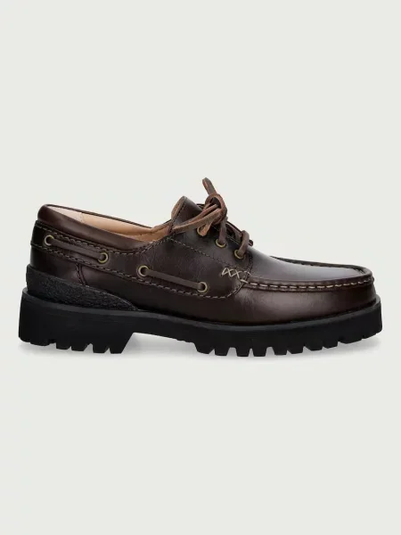Clarks Originals Yukoner Boat μοκασίνια Ανδρικά δερμάτινα καφέ