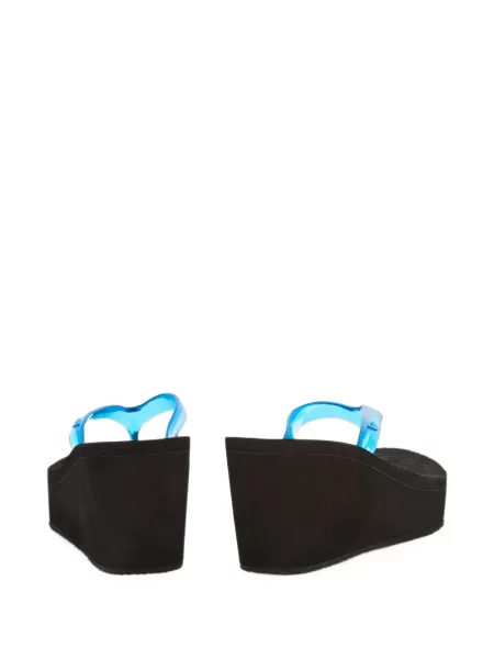Чехли Ancient Greek Sandals с клин ток синьо