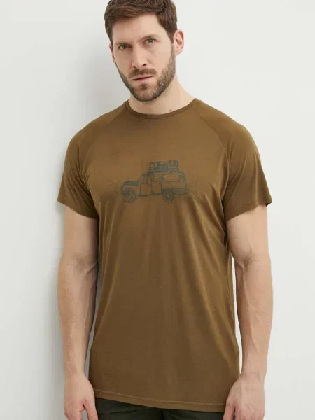 Sportska majica kratkih rukava Viking Likelo s tiskom zelena