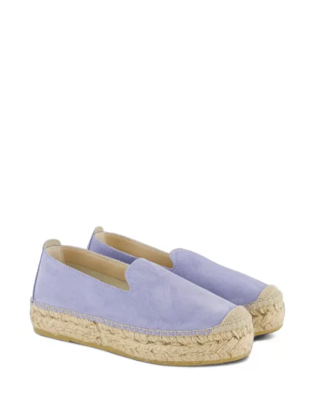 Espadrile Gibaldi din piele de căprioară fără toc violet