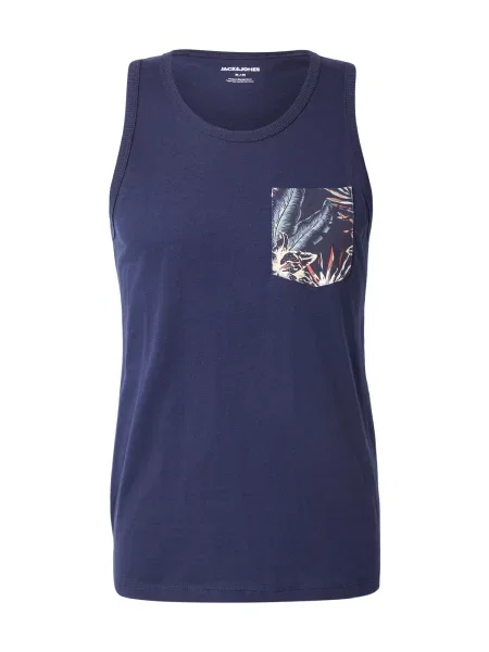 JACK & JONES Tricou JJHONOLULU bleumarin / pastel / portocaliu galben