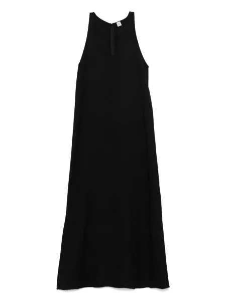 Rochie midi Toteme fără mâneci până la genunchi de costum negru