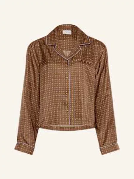 Claudie Pierlot Bluzka Jedwabna braun biała