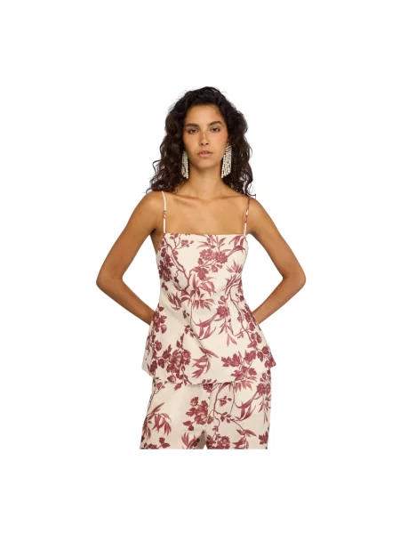 Lniany top Semicouture