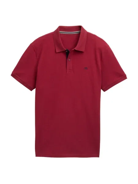 TOM TAILOR Tricou închis / roşu închis albastru