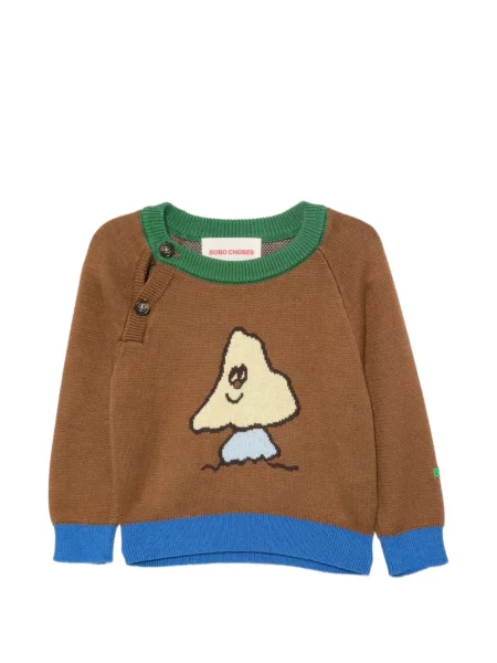 Sweter dziecięcy Bobo Choses brązowy