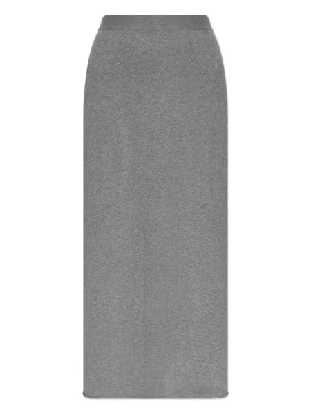 Fusta maxi Lisa Yang tricotate gri