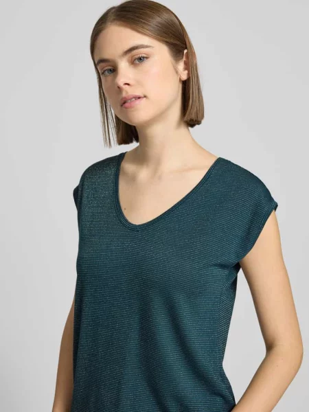 Koszulka o kroju regular fit z mieszanki model „BILLO” Pieces