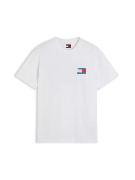 Tommy Jeans Tricou albastru / roșu alb
