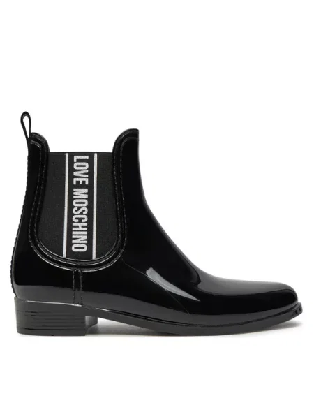 Gumijasti škornji LOVE MOSCHINO črna