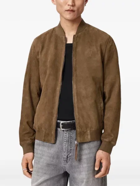 Geacă bomber Allsaints maro