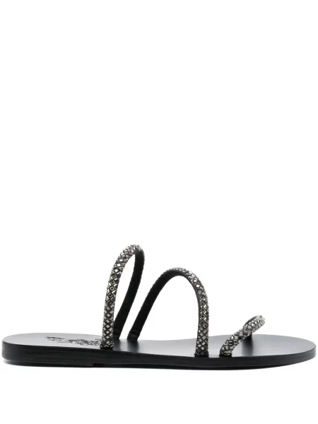 Sandale Ancient Greek Sandals de cristal negru