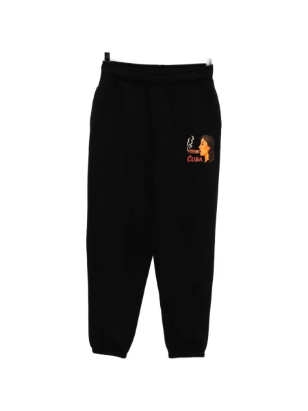 Pantaloni Melt cu imagine alergare negru