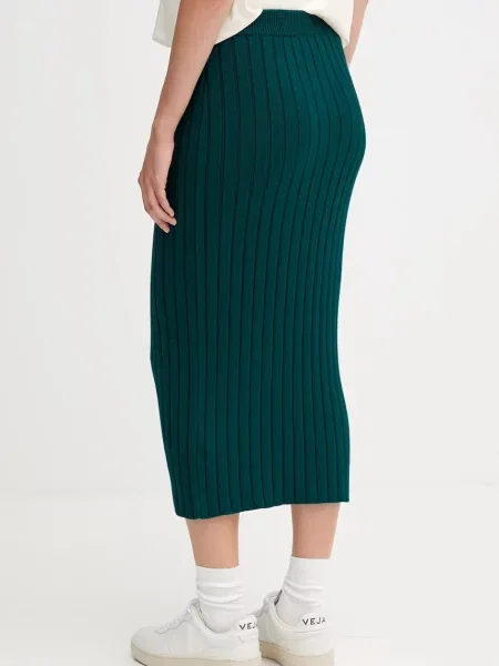Sukně Calvin Klein Jeans maxi pouzdrová zelená