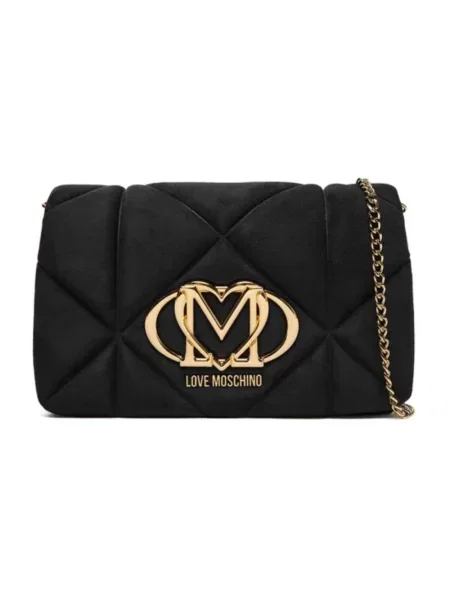 Torebka Love Moschino skórzana czarna