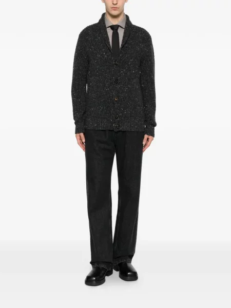 Gulerat cardigan Eleventy tricotate gri
