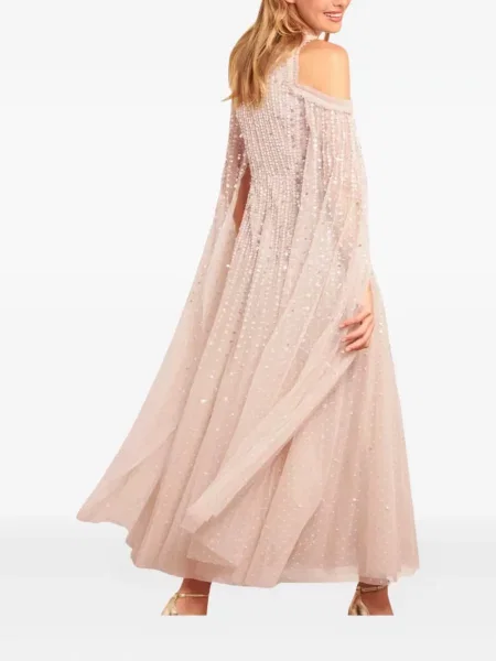 Oblekové midi šaty Needle & Thread s flitry po kolena