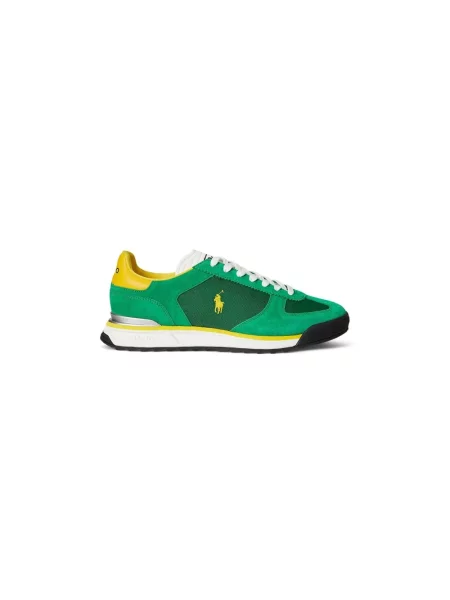 Sneakersy Polo Ralph Lauren skórzane zielone