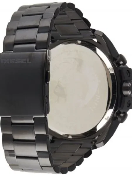 DIESEL Ceas analogic Mega Chief / alb negru