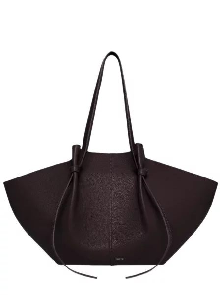 Geantă shopper Yuzefi din piele maro