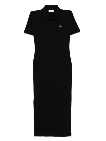 Rochie Lacoste de costum cu nervuri negru