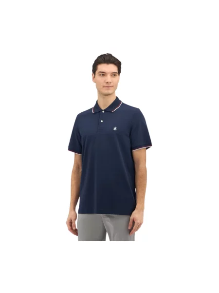 Koszulka polo Brooks Brothers polarowa niebieska
