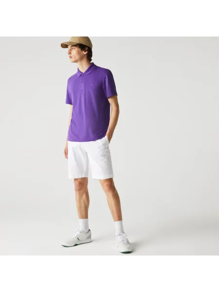 Lacoste поло стандартного крою фіолетове