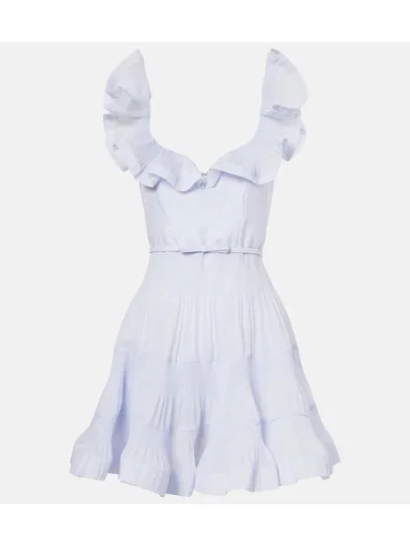 Rochie Zimmermann plisată de costum albastru