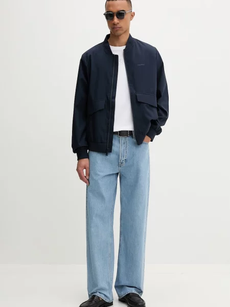 Calvin Klein Geacă de primăvară-toamnă închis albastru