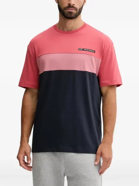Tricou Ea7 Emporio Armani cu autograf roz