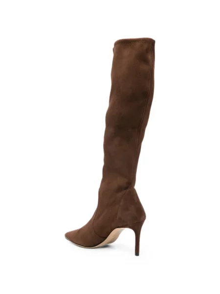 Botine Stuart Weitzman din piele de căprioară maro