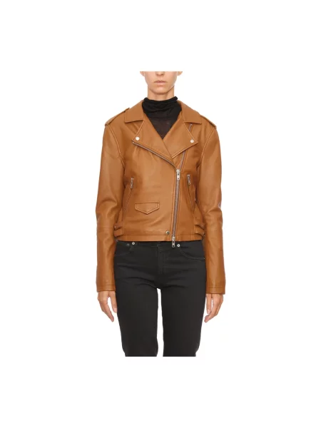 Kurtka skórzana S.w.o.r.d. 6.6.44 brązowa