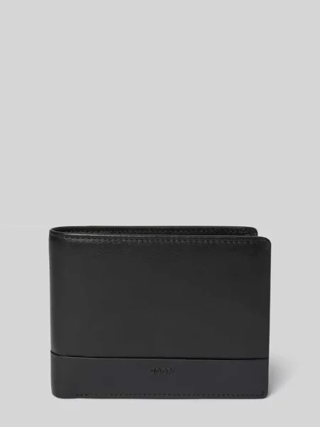 Portfel z detalem z logo model ‘manciano typhon’ czarny