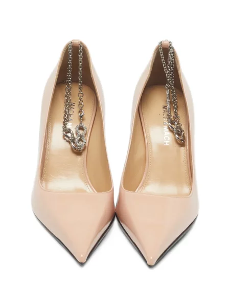 Pantofi cu toc Mach & Mach cu funde din piele de lac
