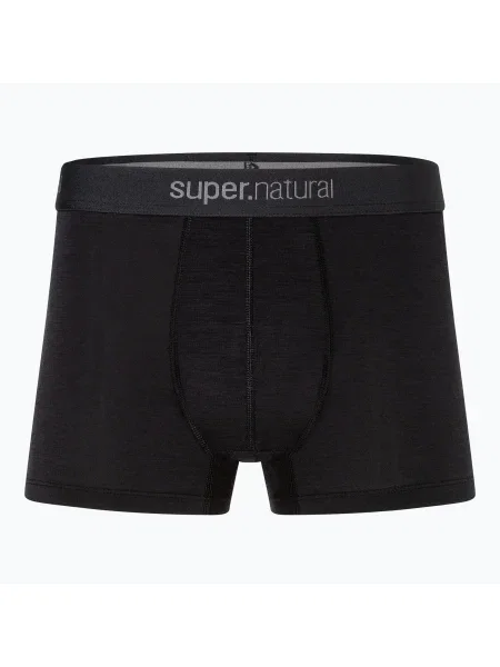 Boxeri termici pentru bărbați super.natural Tundra 2 perechi jet black/jet black negru