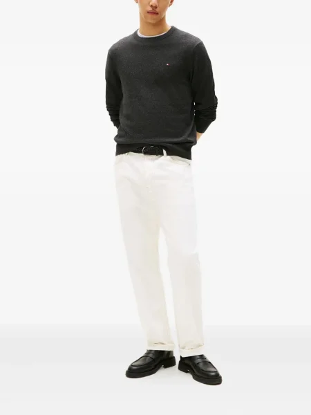 Cămașă Tommy Hilfiger cu broderie gri