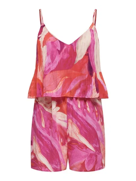 ONLY Kombinezon ALMA / ciglasto crvena / roza / svijetloroza bež