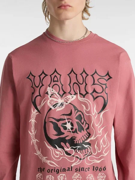 Лонгслив Vans бордовый