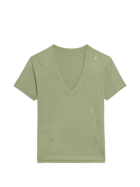 Scurt tricou Zadig&voltaire verde