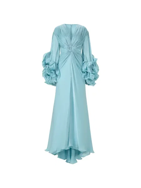 Rochie maxi Costarellos de costum albastru
