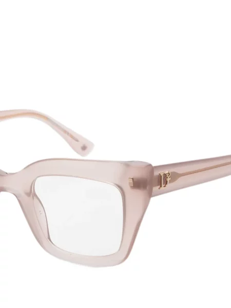Ochelari de soare Dsquared2 Eyewear cu autograf roz