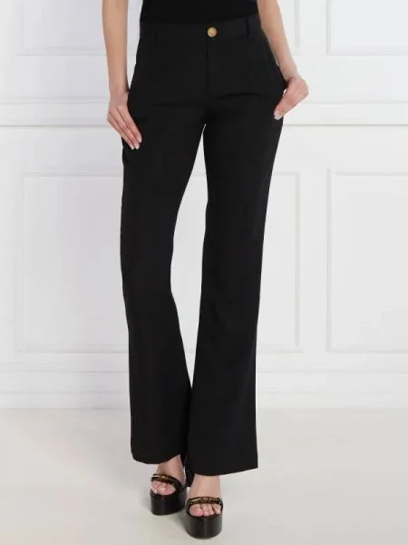 Balmain Pantaloni | flare fit negru
