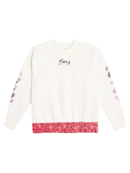 Φούτερ Off-white λευκό