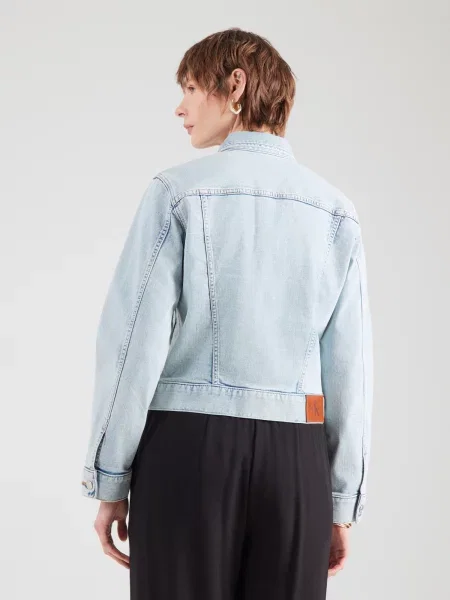 Calvin Klein Jeans Prechodná bunda denim modrá
