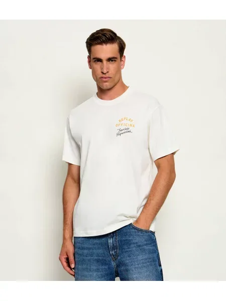 Replay Tricou alb