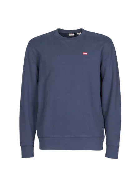 Levi's® Majica dugih rukava Orginal Crew Tamnoplava Regular Fit plava